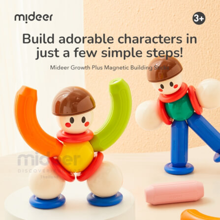 ตัวต่อแท่งแม่เหล็กสีรุ้ง MIDEER_3